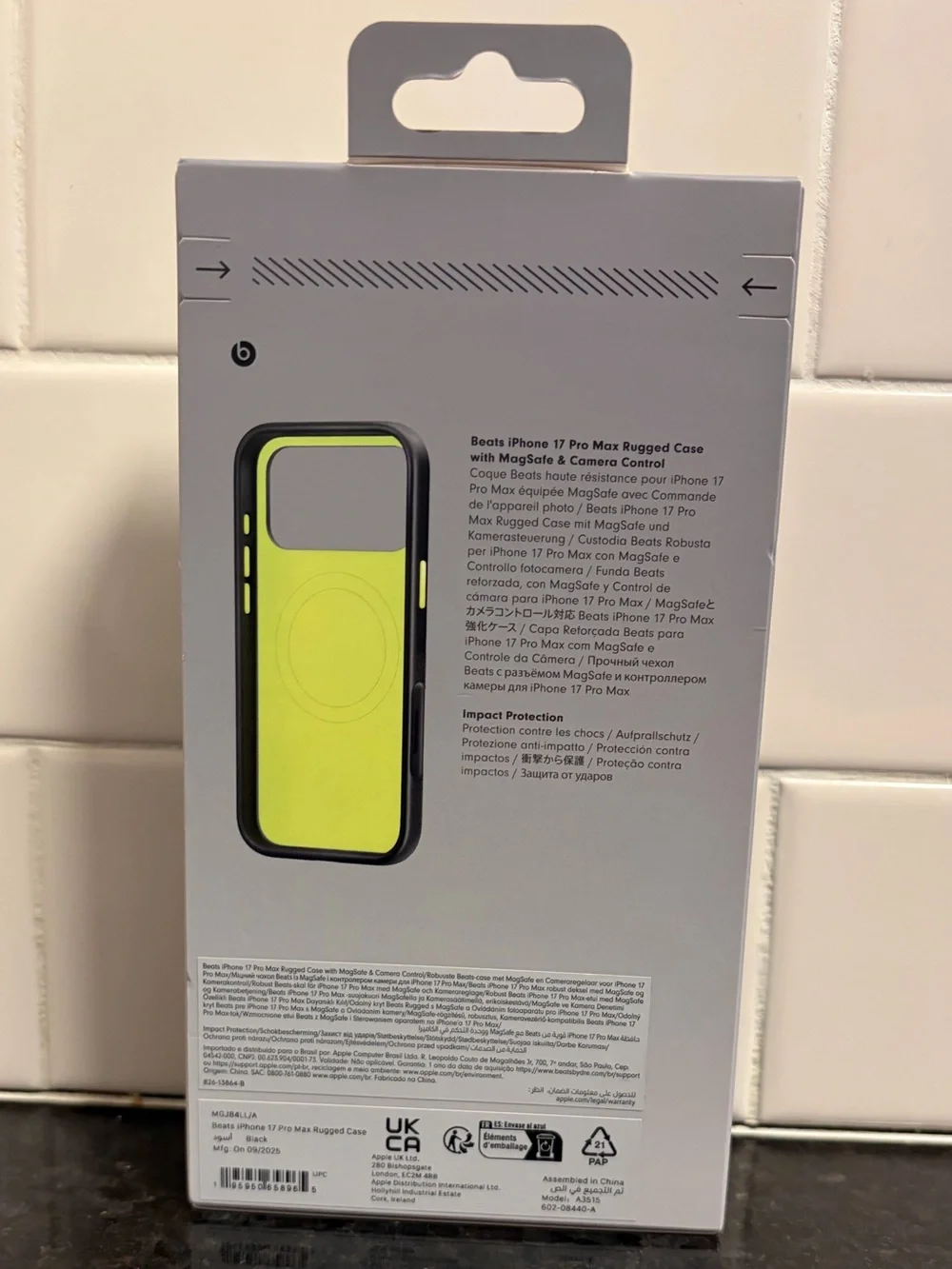 Beats By Dre iPhone 17 Pro Max Rugged Case w/ MagSafe & Camera Control - New